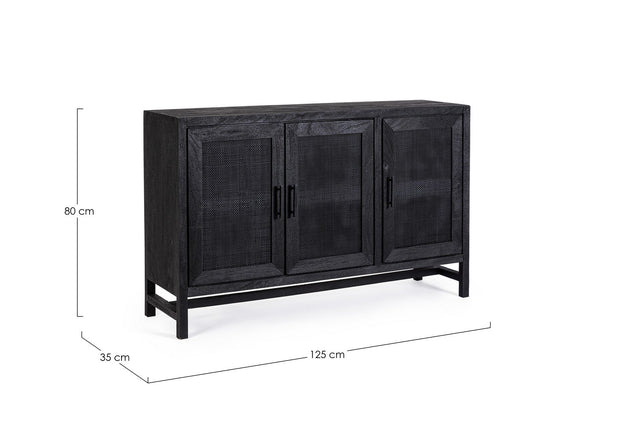 Sideboard mit 3 türen Weston Schwarz (1)