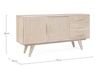 Sideboard mit 3 schubladen und 2 türen Sahana Natürlich (10)