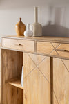 Highboard mit 2 schubladen und 3 türen Jaidev High Natürlich (6)