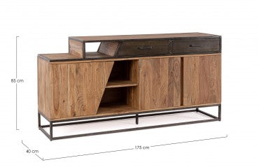 Sideboard mit 2 schubladen und 3 türen Janak Natürlich (9)