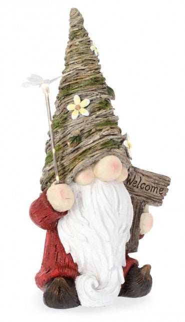 Gartendeko Hansel Gnome With LED Mehrfarben (2)