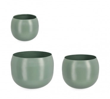 Blumentopf 3er-Set Keyra Bowl Grün (1)