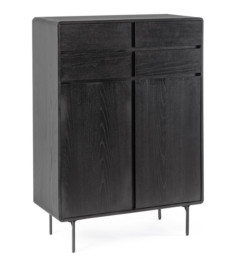 Highboard mit 2 türen Widald High Schwarz