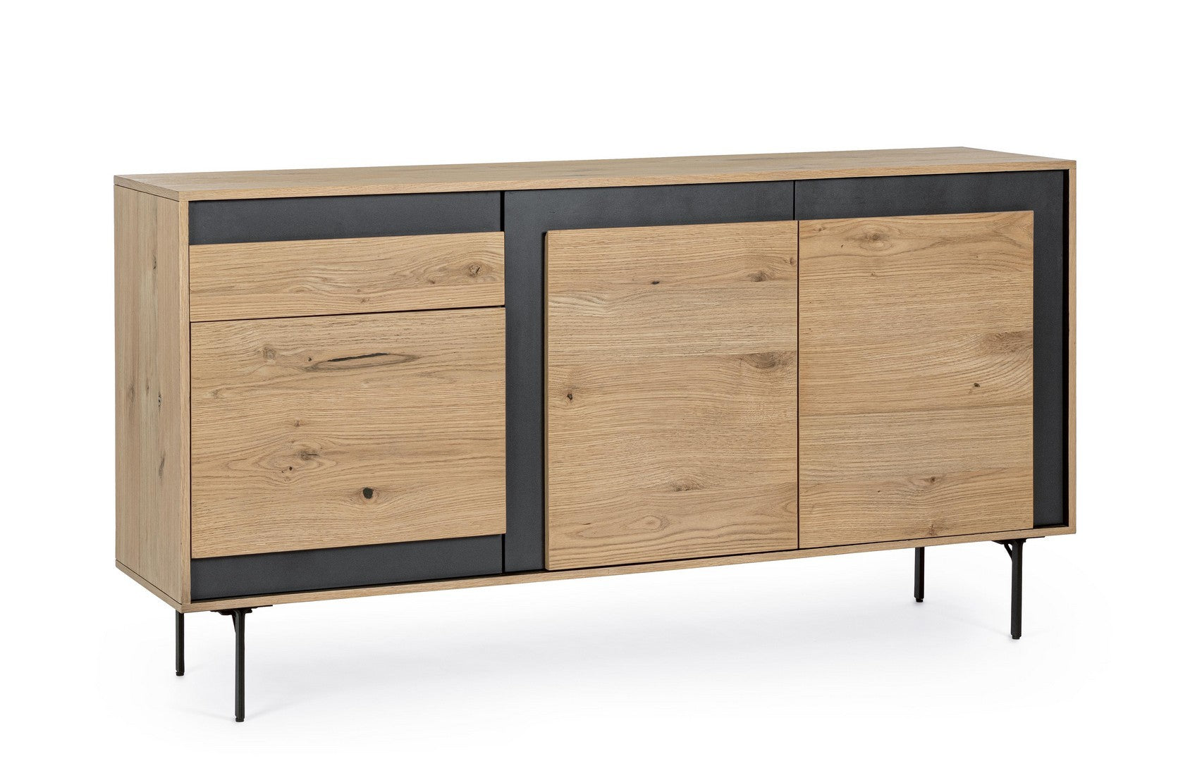 Sideboard mit 1 schublade und 3 türen Stanwood Natürlich