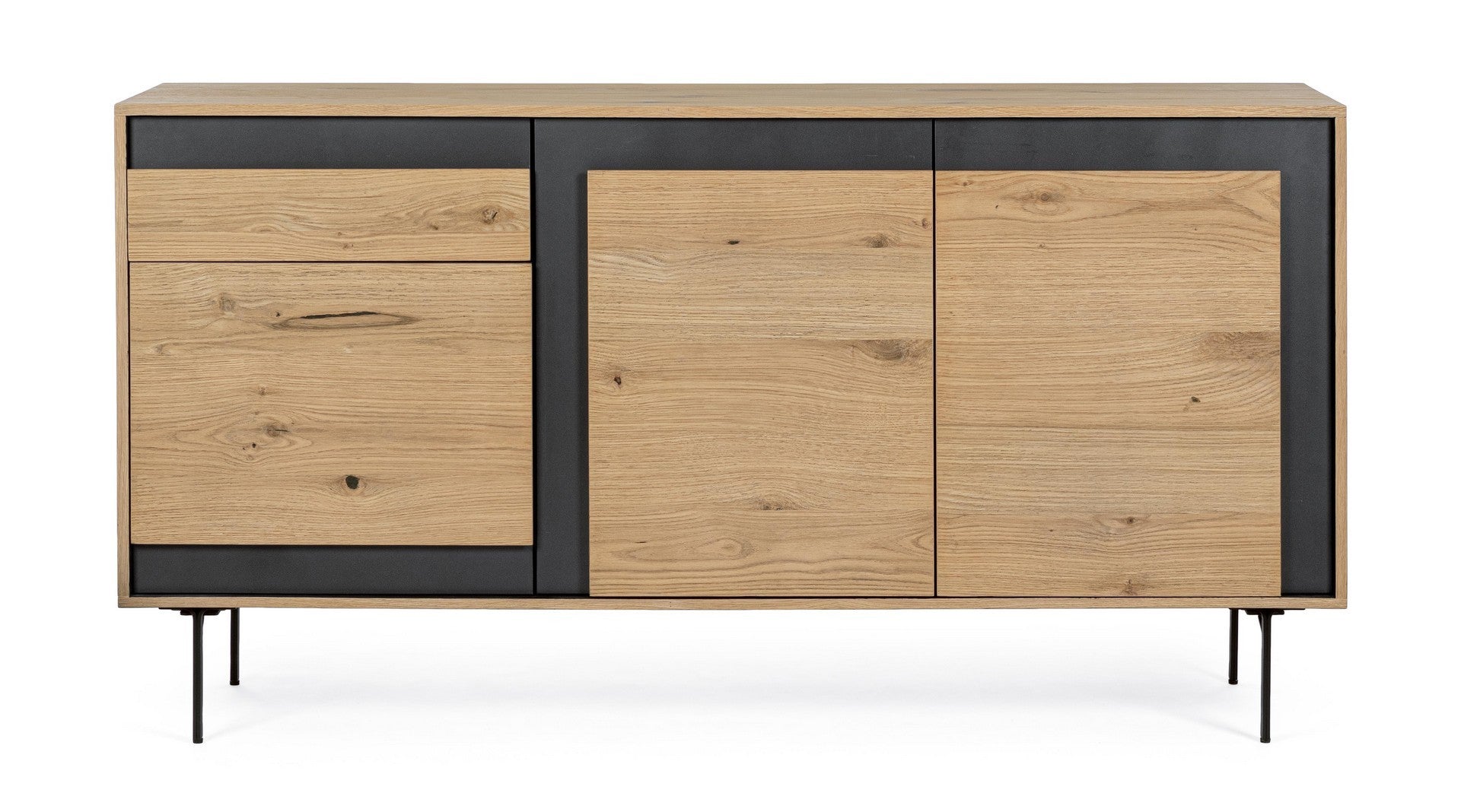 Sideboard mit 1 schublade und 3 türen Stanwood Natürlich (2)