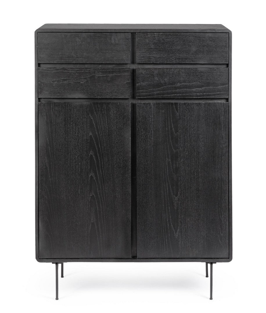 Highboard mit 2 türen Widald High Schwarz (2)