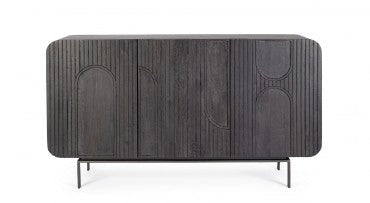 Sideboard mit 3 türen Orissa Schwarz (9)