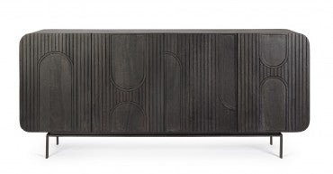 Sideboard mit 4 türen Orissa Schwarz (11)