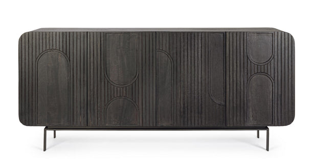 Sideboard mit 4 türen Orissa Schwarz (2)