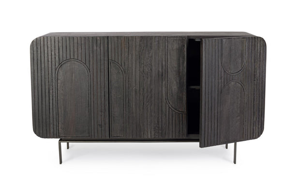 Sideboard mit 3 türen Orissa Schwarz (6)