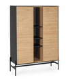 Highboard mit 2 türen Allycia Schwarz