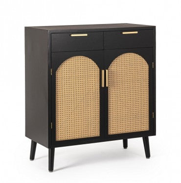 Sideboard mit 2 schubladen und 2 türen Josine Schwarz (8)