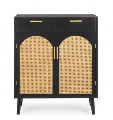 Sideboard mit 2 schubladen und 2 türen Josine Schwarz (10)