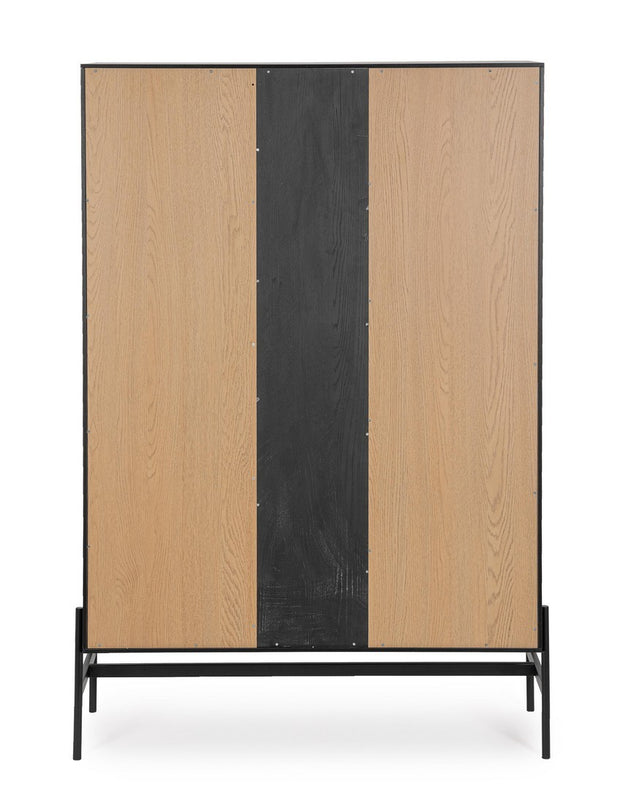 Highboard mit 2 türen Allycia Schwarz (3)