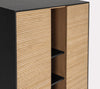 Highboard mit 2 türen Allycia Schwarz (5)