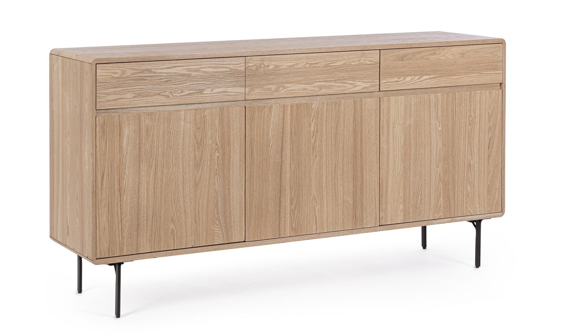 Sideboard mit 3 schubladen und 3 türen Widald Natürlich