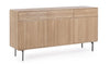 Sideboard mit 3 schubladen und 3 türen Widald Natürlich