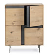 Highboard mit 4 türen Stanwood High Natürlich (8)