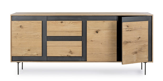 Sideboard mit 3 schubladen und 3 türen Stanwood Natürlich (8)