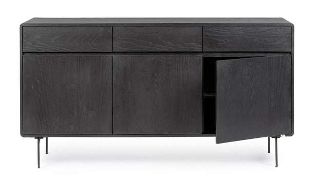 Sideboard mit 3 schubladen und 3 türen Widald Schwarz (9)