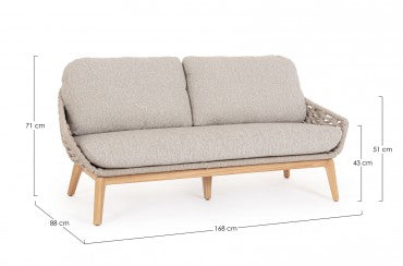 Gartensofa 2-Sziter Tamires Beige (10)