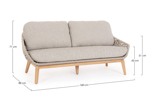 Gartensofa 2-Sziter Tamires Beige (1)