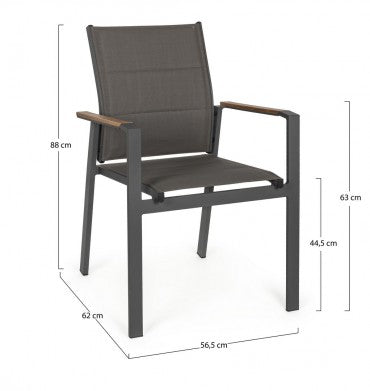 Gartenstuhl Kubik SJ61 Anthrazit (5)