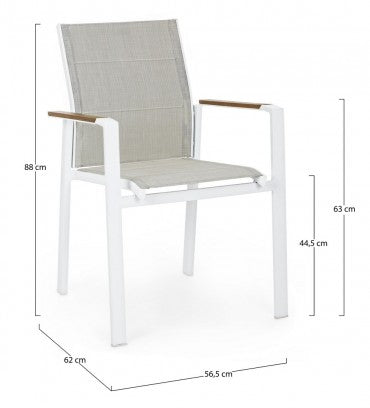 Gartenstuhl Kubik SJ60 Weiß (5)