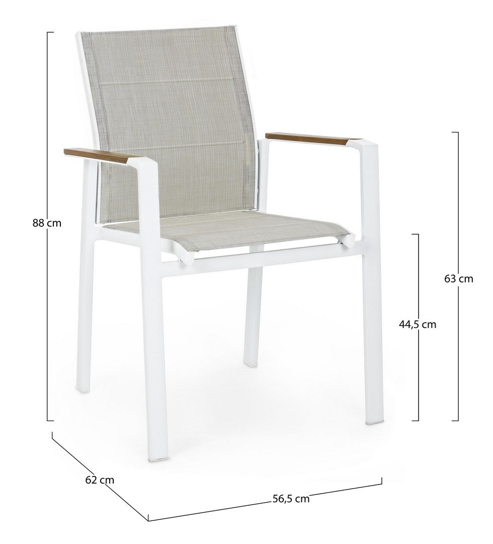 Gartenstuhl Kubik SJ60 Weiß (1)