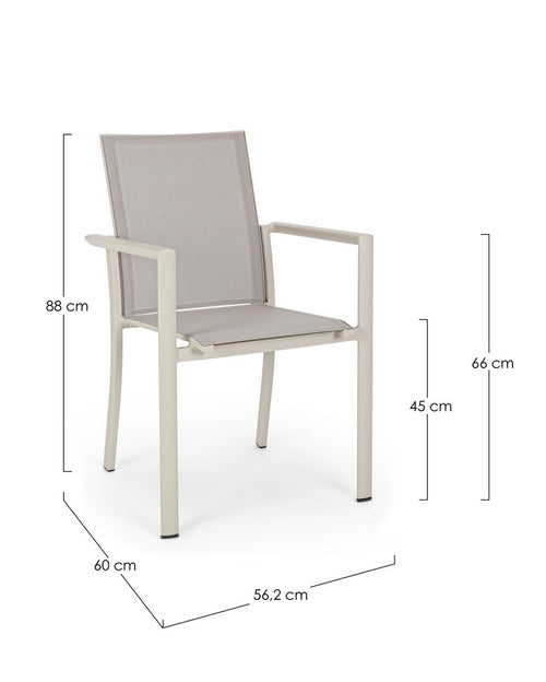 Gartenstuhl Konnor W-Arm Cappuccino (1)