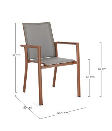 Gartenstuhl Konnor W-Arm Rost (5)