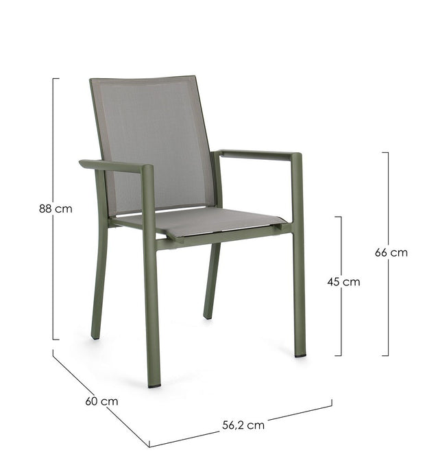 Gartenstuhl Konnor W-Arm Grün (1)