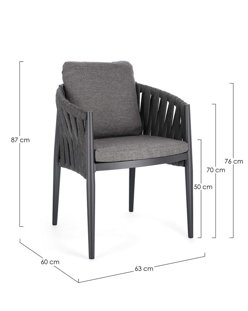 Gartenstuhl Jacinta WG21 Anthrazit (2)