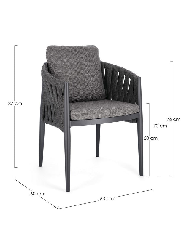 Gartenstuhl Jacinta WG21 Anthrazit (2)