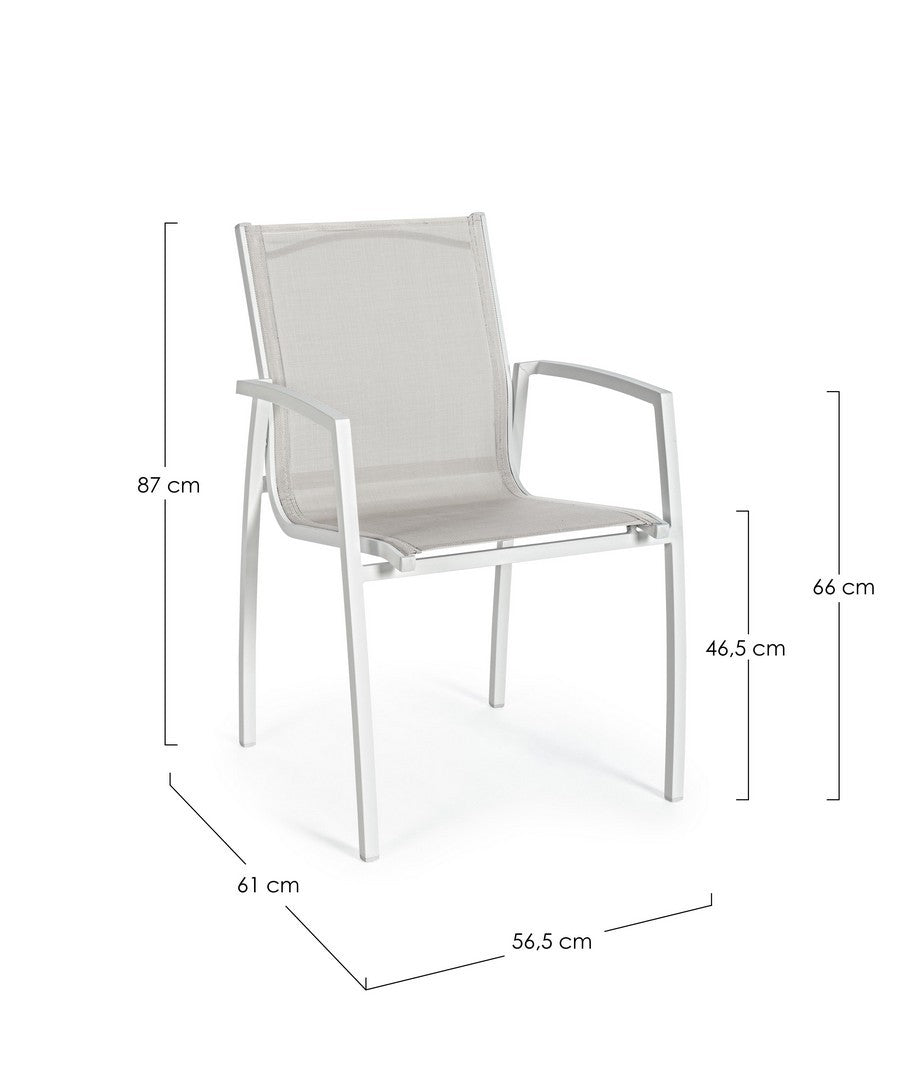 Gartenstuhl Hilla LD30 Weiß (1)