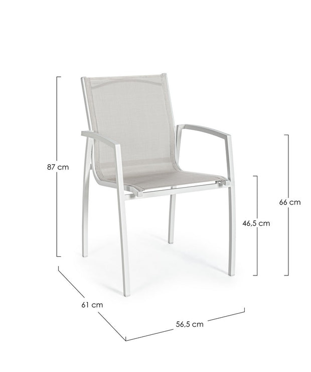 Gartenstuhl Hilla LD30 Weiß (1)