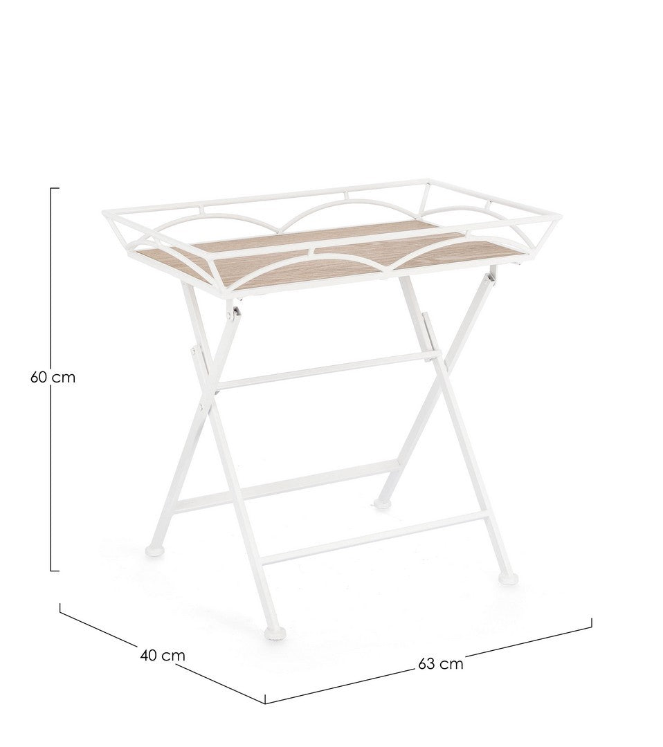 Garten-Couchtisch Guenda Weiß (1)