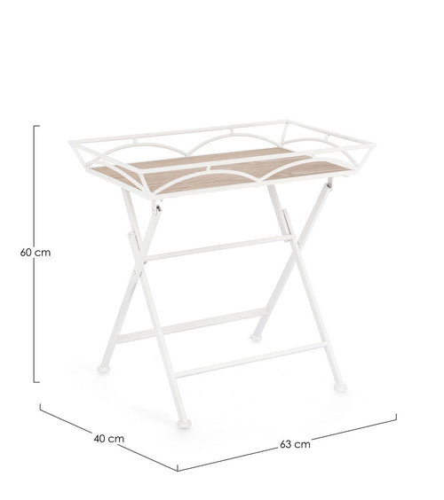 Garten-Couchtisch Guenda Weiß (1)