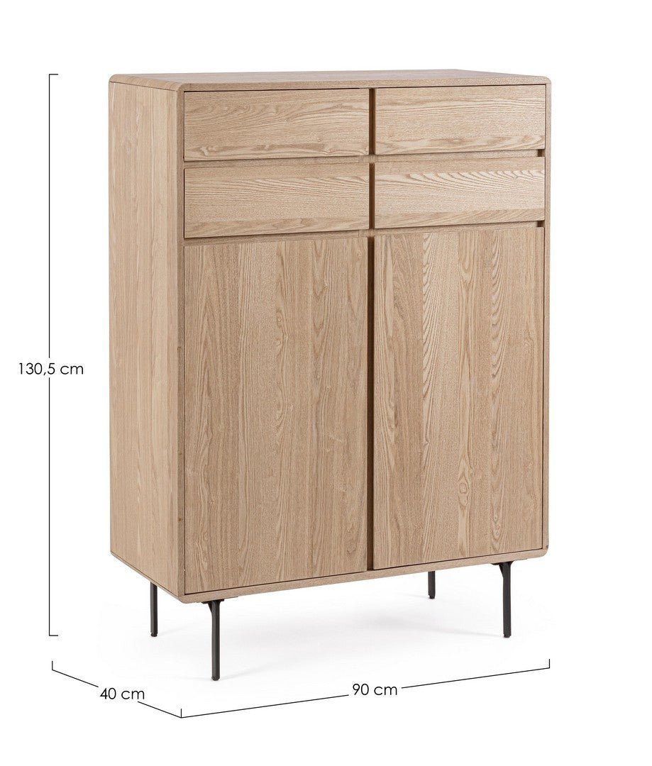 Highboard mit 2 türen Widald High Natürlich (1)