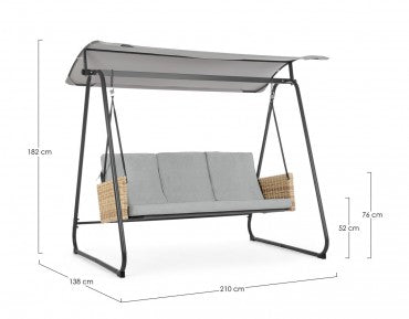 Gartenschaukel Easy Grau (6)