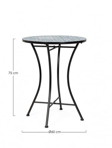 Garten-Couchtisch Samos Round Schwarz (8)