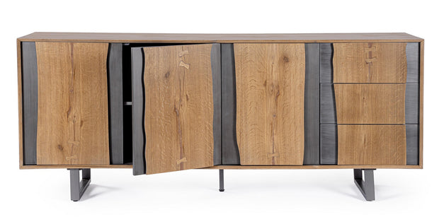 Sideboard mit 3 schubladen und 3 türen Garwood Natürlich (7)