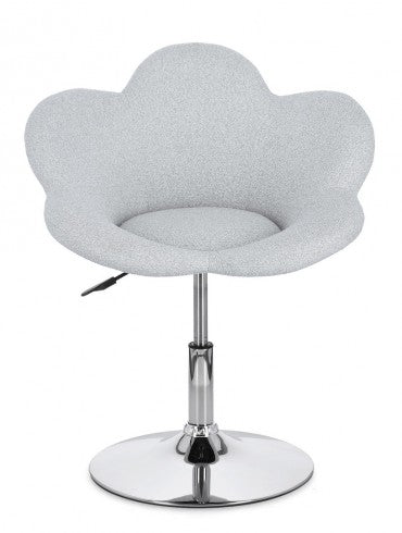 Sessel mit Stoff Fleur Small Grau (11)