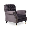 Sessel mit Samtstoff Lounge Anthrazit