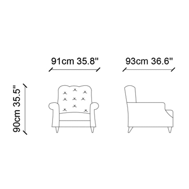 Sessel mit Samtstoff Lounge Anthrazit (3)