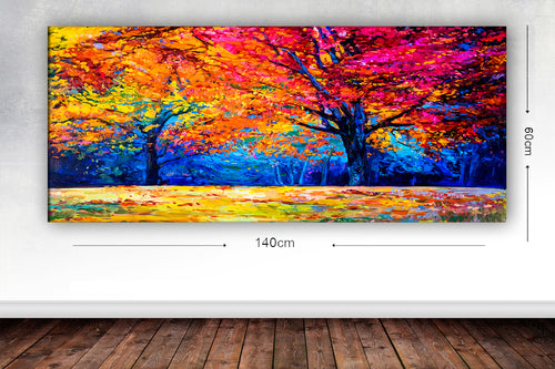 Leinwandbild World 65 Mehrfarben, 60 x 140 cm