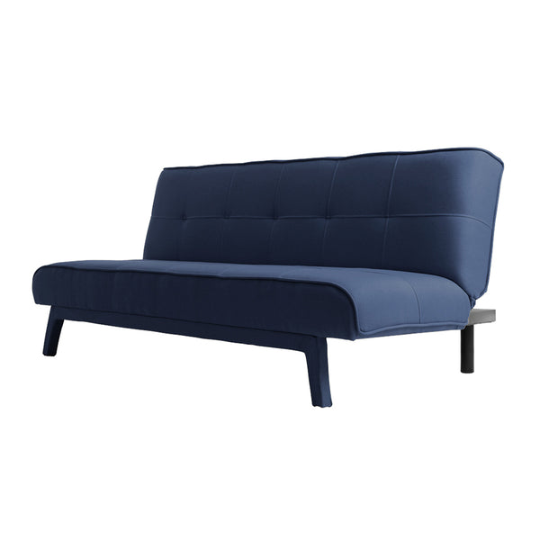 Schlafsofa 2-Sziter mit Stoff Modes Blau (1)