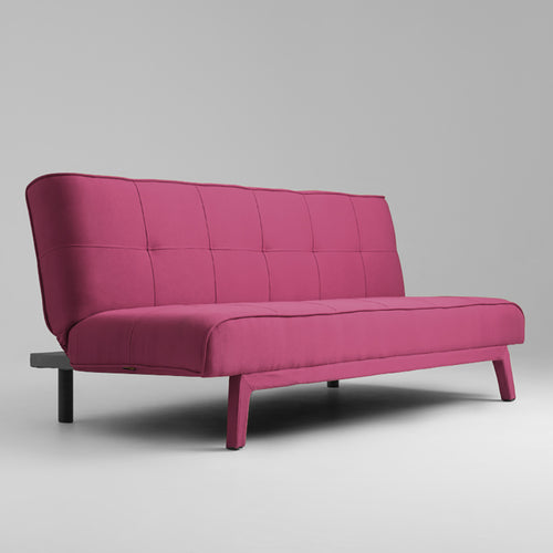 Schlafsofa 2-Sziter mit Stoff Modes Rosa (1)