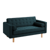 Schlafsofa 2-Sziter mit Stoff Topic Wood Blau