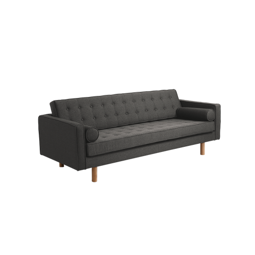 Schlafsofa 3-Sziter mit Stoff Topic Wood Grau